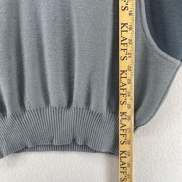 Vtg 80s PROFILE Sweater Mens L Ski Wool Colorblock Jumper Crewneck Blue HK - Picture 10 of 11